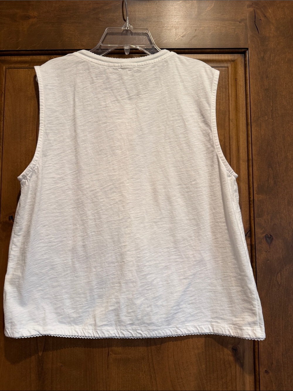 Dylan white button down sleeveless top - Picture 5 of 7